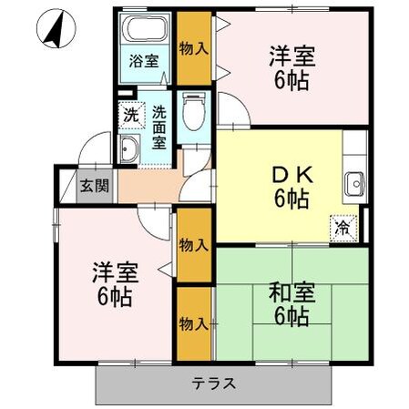 アネックスA棟の物件間取画像